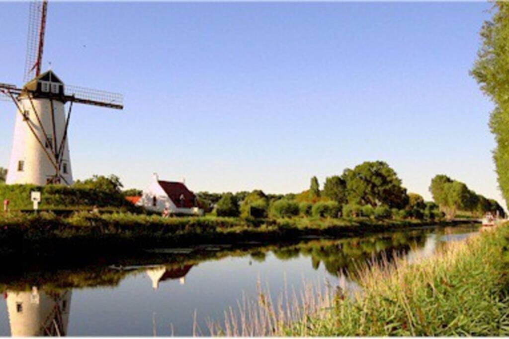 Duplex Appertement Met Zicht Damse Vaart @ Brugge Apartment Luaran gambar