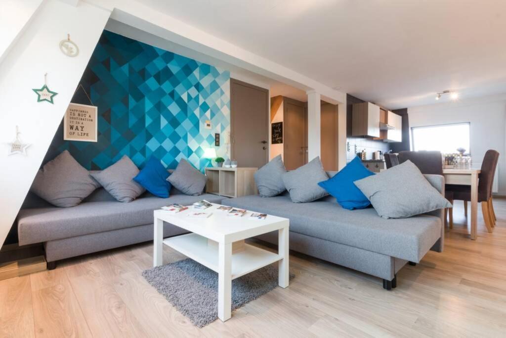 Duplex Appertement Met Zicht Damse Vaart @ Brugge Apartment Luaran gambar